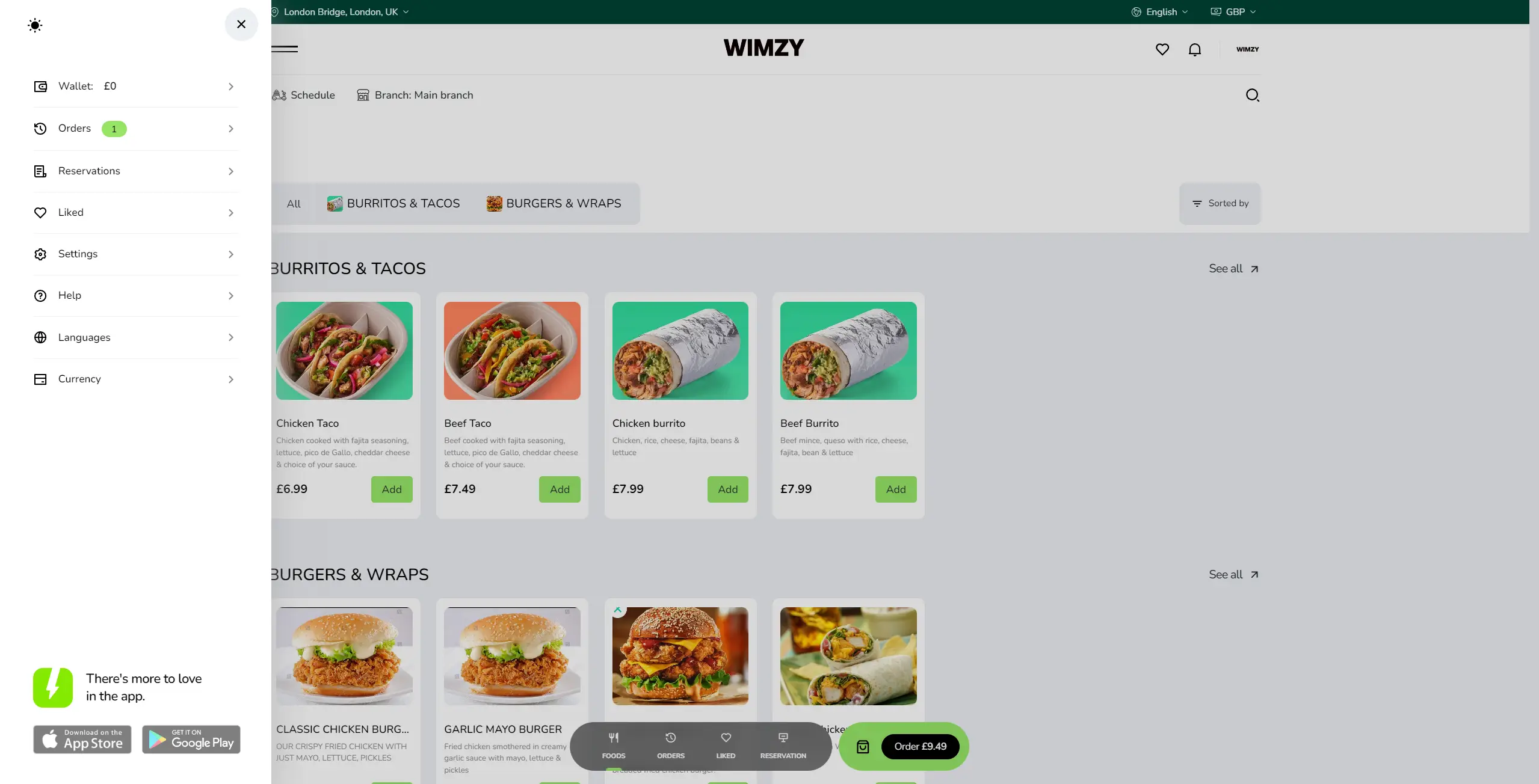 App screenshot